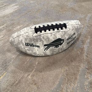 Limited-Edition NFL Salute to Service Wilson Football for 2024 Buffalo Bills new